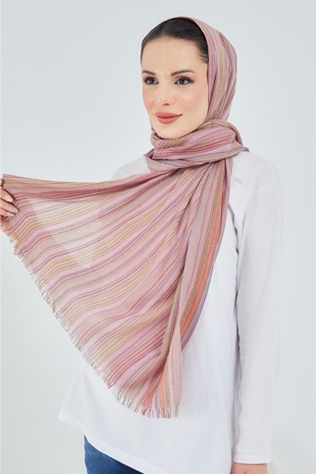 Self Patterned Shawl - 1