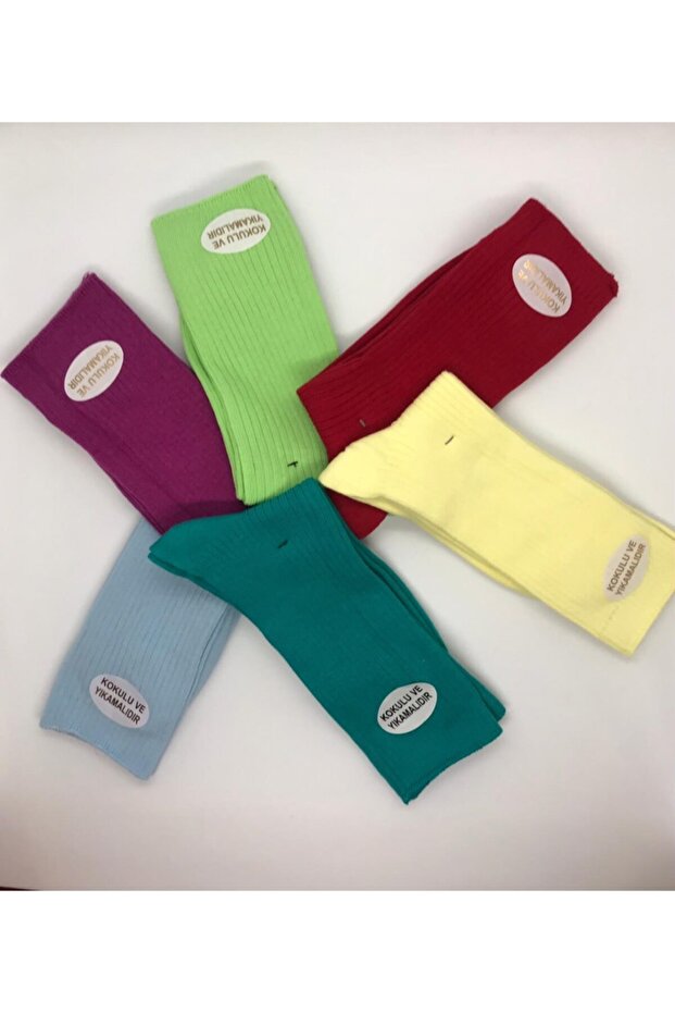 Women's Colorful Unisex Scented Socks 6 Pairs