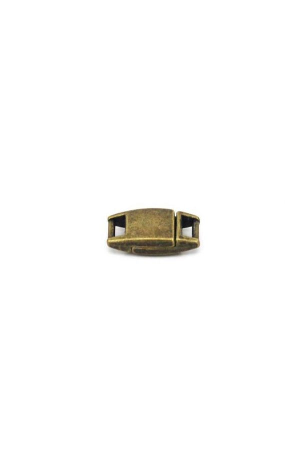 1 Adet - 10x20 Mm Mıknatıslı Klips, Takı Klipsi, Bileklik Klipsi, Kolye Klipsi, Antik Sarı Kaplama - 1