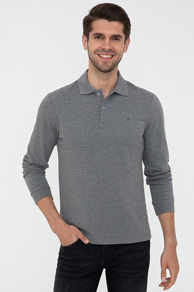 Gray Melange Men's Sweatshirt G021GL082.0001372124