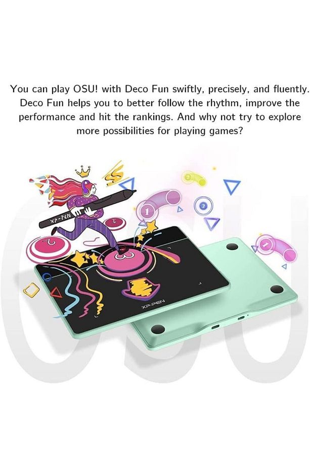 Deco Fun Xs Yeşil Grafik Tablet Android Mac Linux Windows Chrome Os - 5