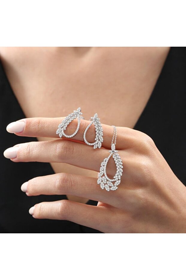 Işıltı Buklesi Gümüş Mini Set - 1