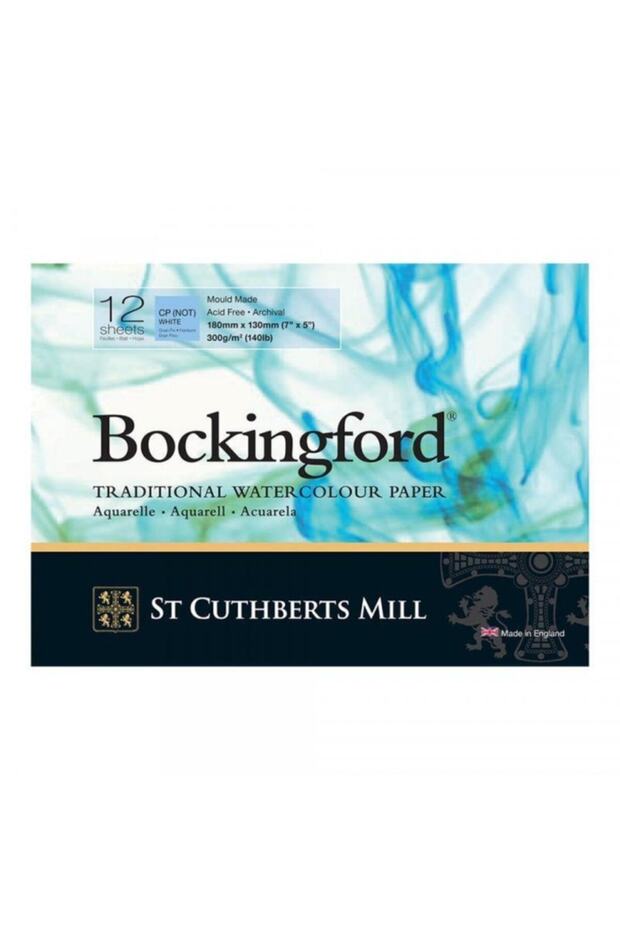 Bockingford Spiral Watercolor Notebook Cold Press 300 Gr 180x130mm 12 Yp