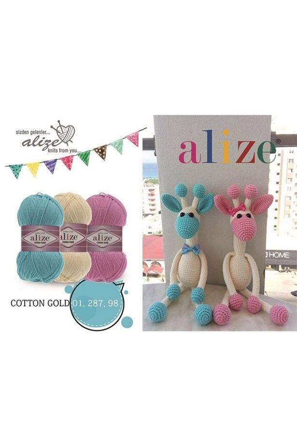 5 Adet Cotton Gold Color 67 Renk Mum Işığı El Örgü Ipi - 3