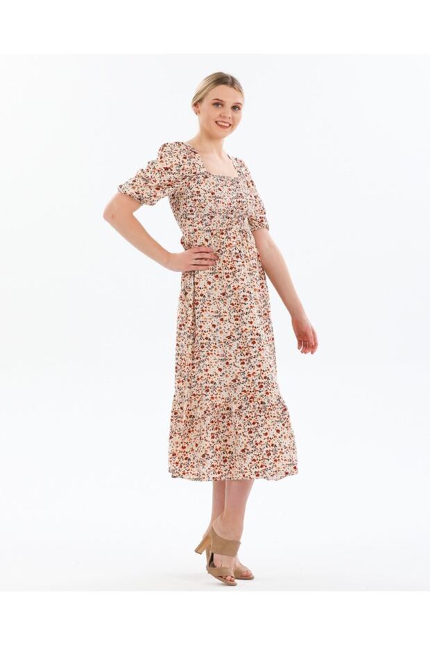 Φόρεμα ελαστικό βισκόζης - 5