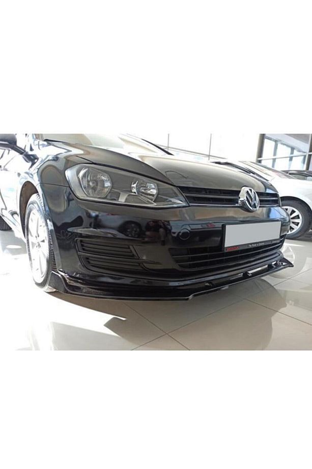 Vw Golf Mk 7,5 R Line Max Design Ön Lip Piona Black 2017 Ön Tampon Eki - 2