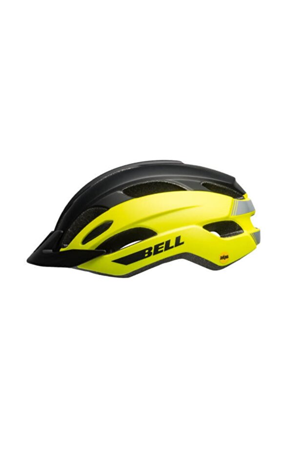 Trace Mips Bisiklet Kaskı Mat Siyah Sarı Ua 53-60cm - 1