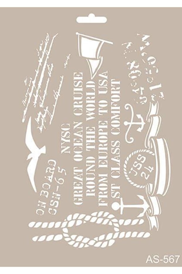 New Stencil Collection A4 As-567 - 1