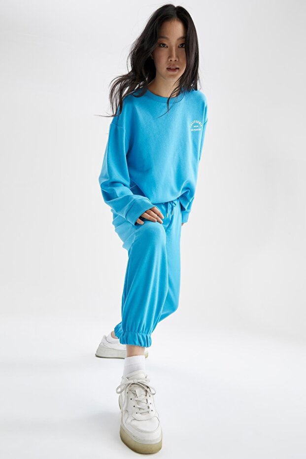 Regular Fit Bisiklet Yaka Sweatshirt - 2