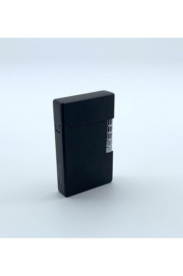 Dupont Tarzı Siyah Gazlı Metal Çakmak - 2