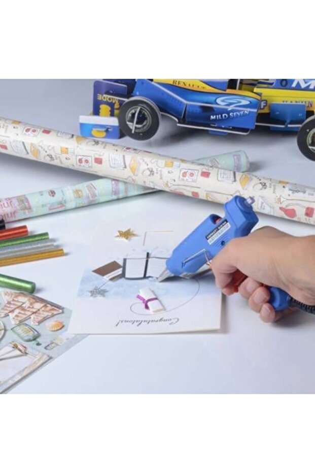 En Büyük Boy Murcel 100 W Sıcak Silikon Tabancası 2 Adet Mum Hediyeli - 3