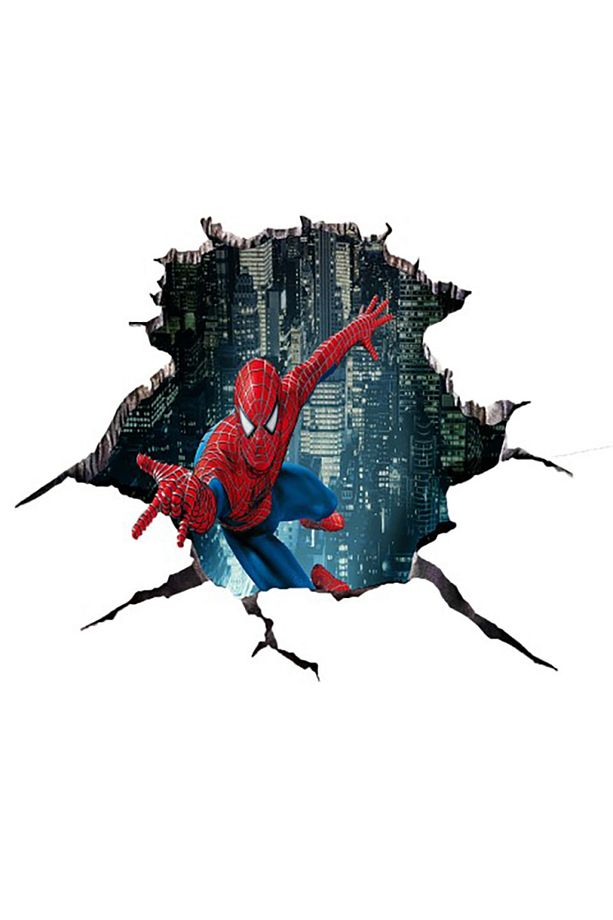 Spiderman 3d Poster - 3 Boyutlu Tek Parça Duvar Kağıdı - 1