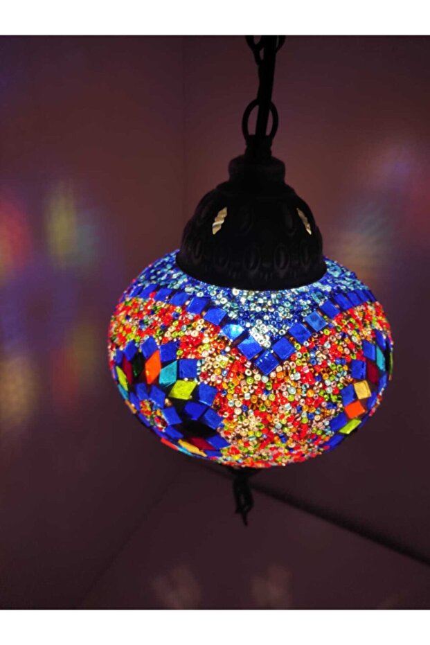 Osmanlı Otantik Mozaik Tekli Tavan Sarkıt Avize - 2