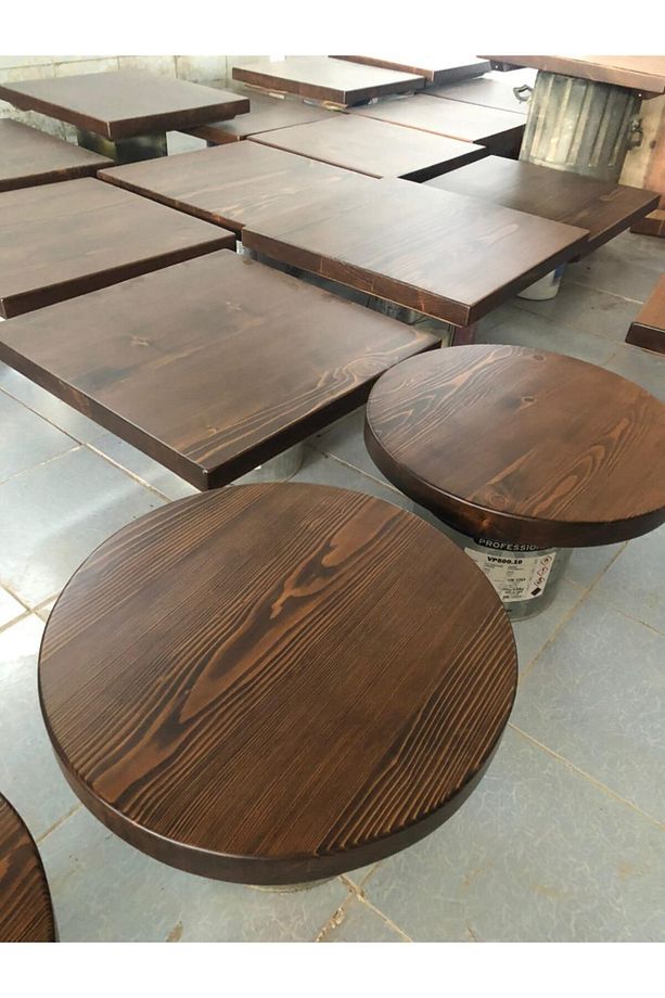 Kütük Masa Üstü 70x70 Cm Adet Fiyatıdır Mutfak Cafe Restaurant Otel Masa Üstü Tablası Imalatı - 10