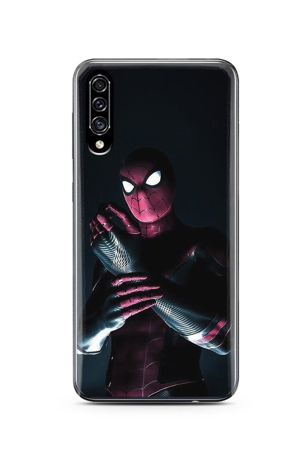 Samsung A30S Spiderman Design Super Transparent Silicone Phone Case