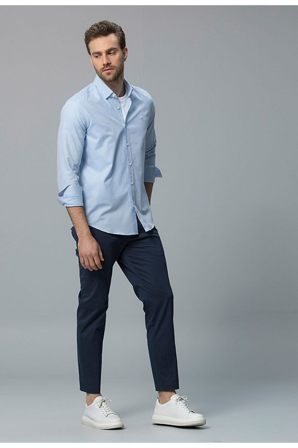 Drogheda Smart Gömlek Slim Fit Mavi - 3