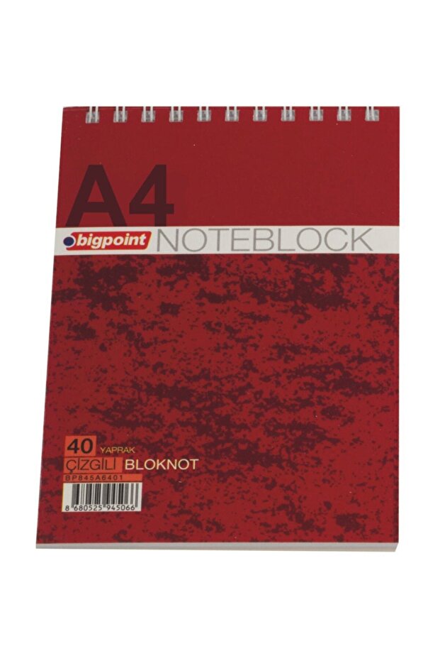 مذكرة A4 40yp مخططة Bp845-a4-40-1