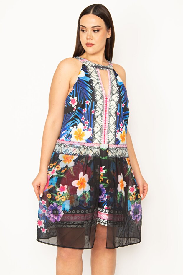 Dámský límeček nadměrné velikosti Detailní zadní Šortky se skrytým zipem 65n30792 - 3