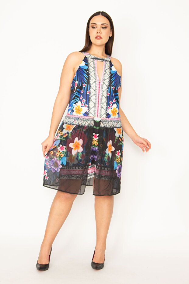 Dámský límeček nadměrné velikosti Detailní zadní Šortky se skrytým zipem 65n30792 - 4