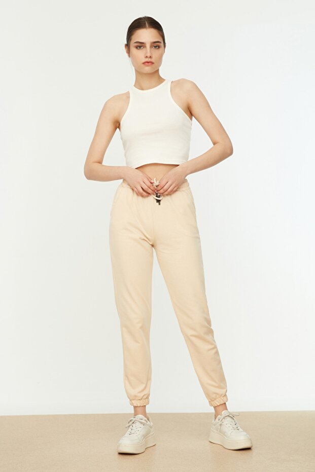 Basic Stone Color Jogger-Jogginghose – Taschen, gestrickt TWOAW21EA0066 - 4