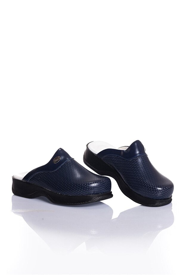 Women's Navy Blue Slippers saboterlik001