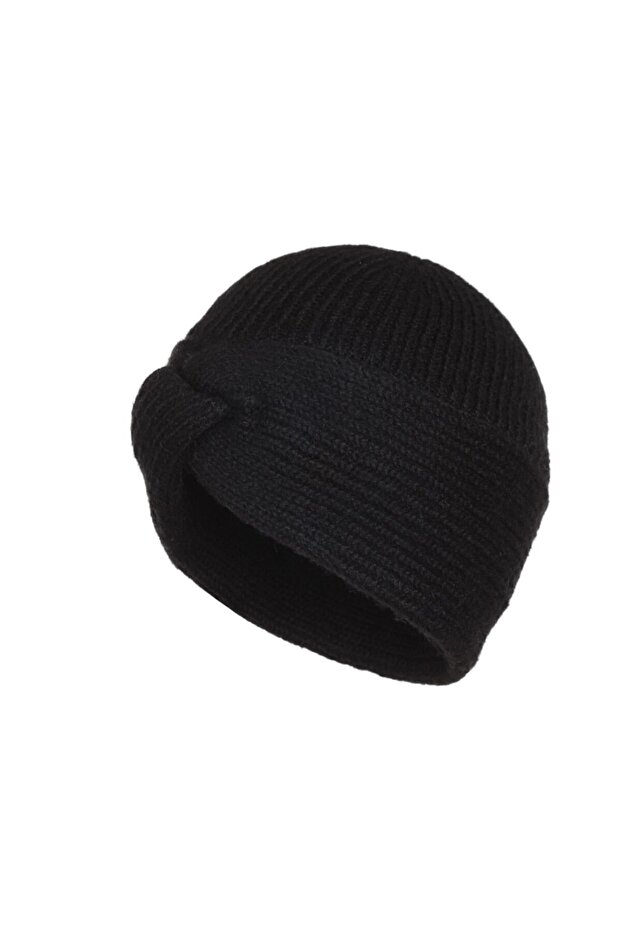 Women's Turban Beanie Fo 2570 Black