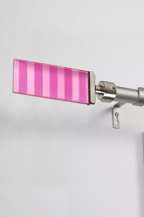 Rustik Perde Borusu Başlığı 2 Adetli Set Pembe Akrilik 19mm Kd012 - 3