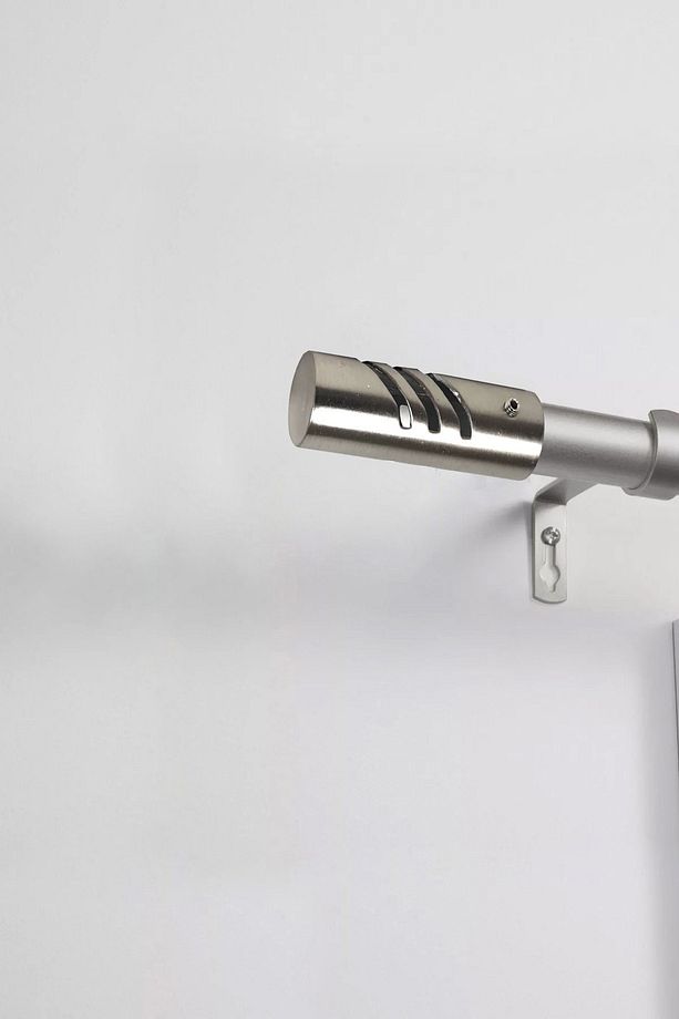 Rustik Perde Borusu Başlığı 2 Adetli Set Çelik Silindir 19mm Kd010 - 3