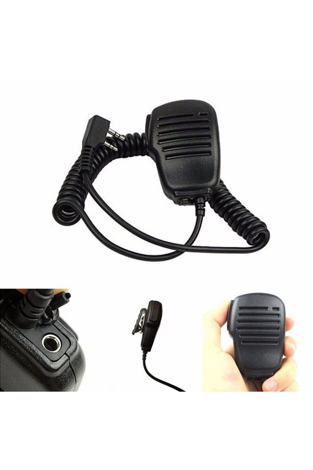 Su Geçirmez Telsiz Mikrofon Uv-b5 El Telsizi Için Waterproof Yaka Mikrofonu - 4