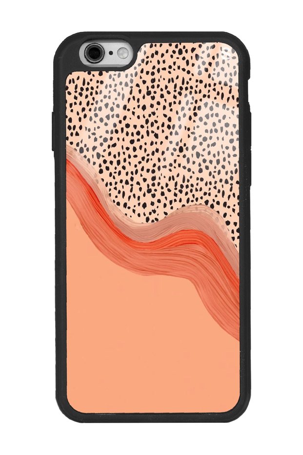 حافظة هاتف لامعة بتصميم مرقط عاري متوافقة مع هاتف Iphone 6 Plus - 6s Plus