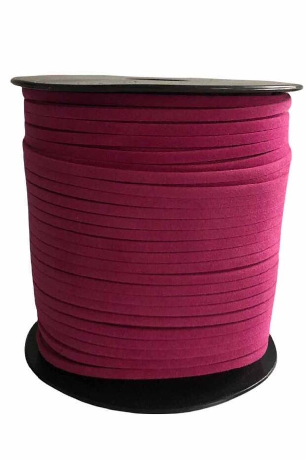 3mm Purple Suede Leather Stripe - Rosary and Bracelet Necklace (3 Meters)