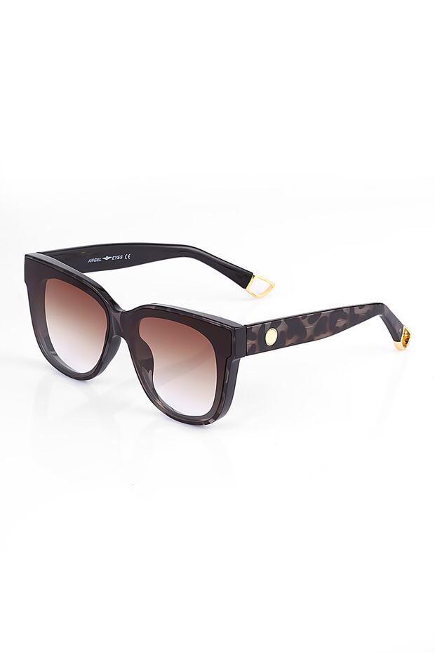 Ae2015c4b4509 Brown Leopard Pattern Gradient Women's Sunglasses