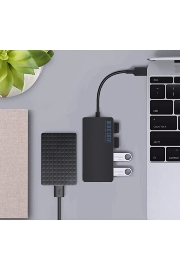 Usb Type C Hub 4 Port 3.0 Usb Çoklayıcı Type-c Usb 3.0 Çoklayıcı - 2