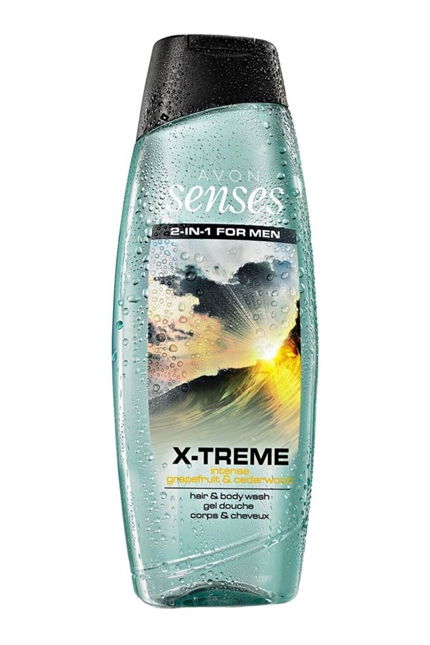 Senses X-Treme Intense Hair and Body Shampoo for Men - 500ml