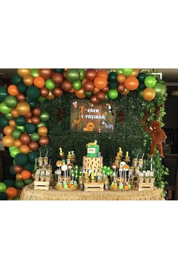 Best Safari Concept Balloon and Balloon Chain 50 Pieces + 5 Mt Balloon Chain