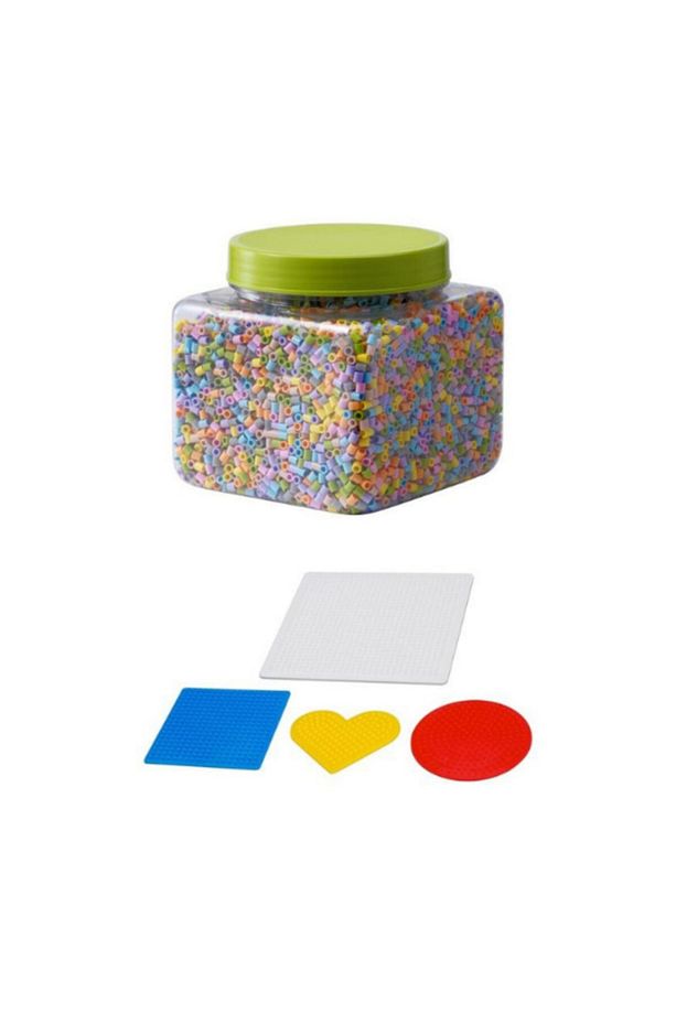 Pyssla Pastel Renkler Boncuk + 4 Adet Boncuk Kalıbı - 1
