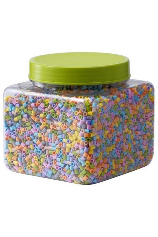 Pyssla Pastel Renkler Boncuk + 4 Adet Boncuk Kalıbı - 2