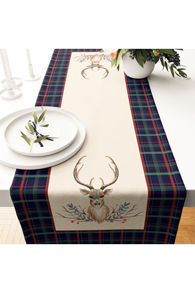 Deer Pattern Printed Runner - 1
