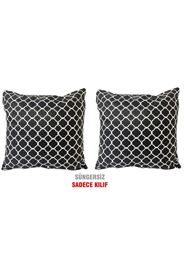 Cushion Pillowcase VIP Pillowcase 2 Pieces - 43x43 Cm (Karaçatı)