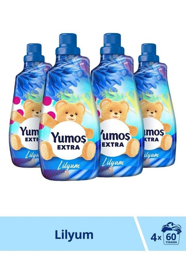 Extra Lilyum Konsantre Çamaşır Yumuşatıcı 1440 Ml 60 Yıkama X 4 Adet - 1