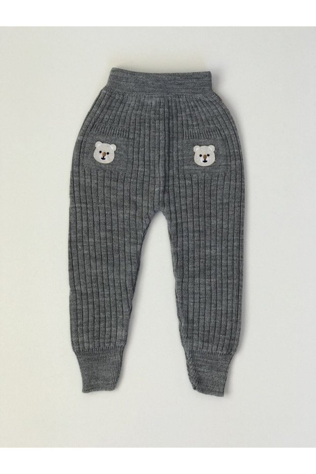 Baby Corduroy Bear Knitwear Leggings