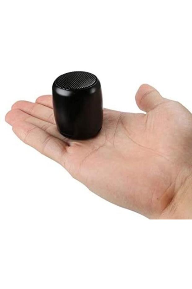 Metal Mini Bluetooth Hoparlör Mikrofonlu Güçlü Kablosuz Speaker - 2