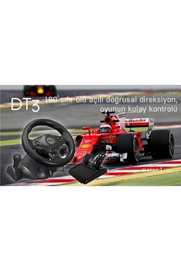 Direksiyon Seti Ps3 / Pc D / X- Input, Direksiyon Seti Tak Ve Çalıştır Dt3 - 5