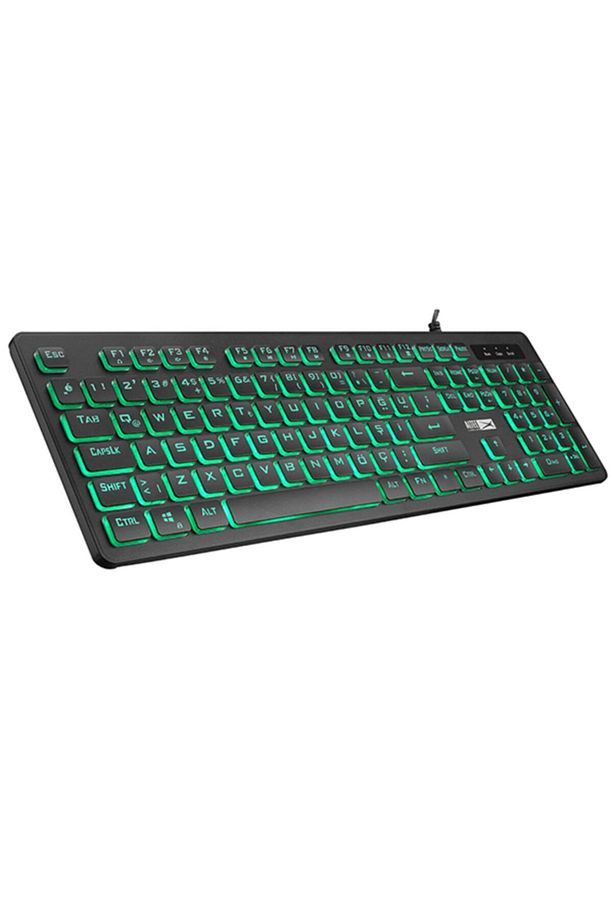 Algc8264 Led Işıklı 3 Renk Gaming Oyuncu Klavye ve Mouse Seti 6400dpi Rgb Mouse - 2