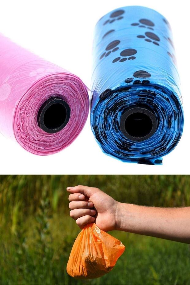 Tüy Toplayan Kedi Köpek Temizleme Tarama Eldiveni + Pati Desenli Evcil Hayvan Dışkı Poşeti - 7