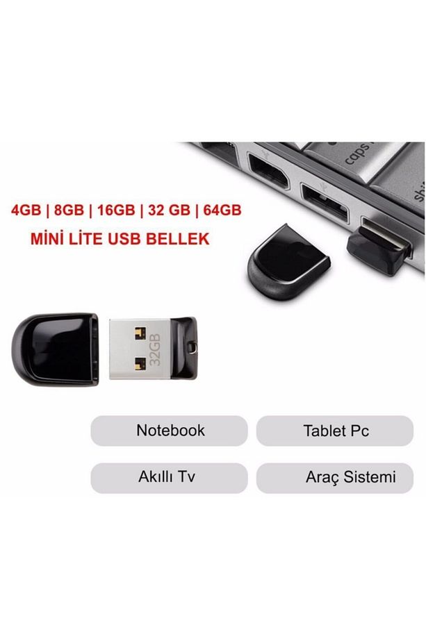 C-uml8 8 Gb Usb 2.0 Mini Lite Flash Bellek - 5
