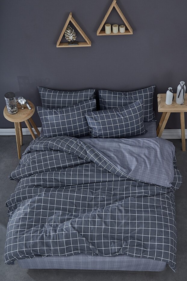 Natural Cotton Style Double Duvet Cover Set