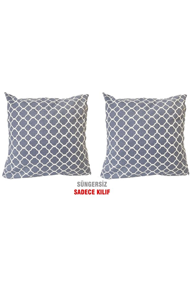 Vip Throw Pillow Pillow Case - 2 Pieces 43x43 Cm Gray