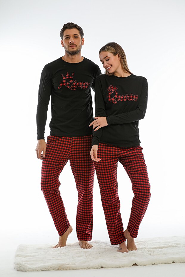 Men's King Plaid Pajama Set (DOUBLE PYJAMAS CAN BE BUILT) Slim Fit