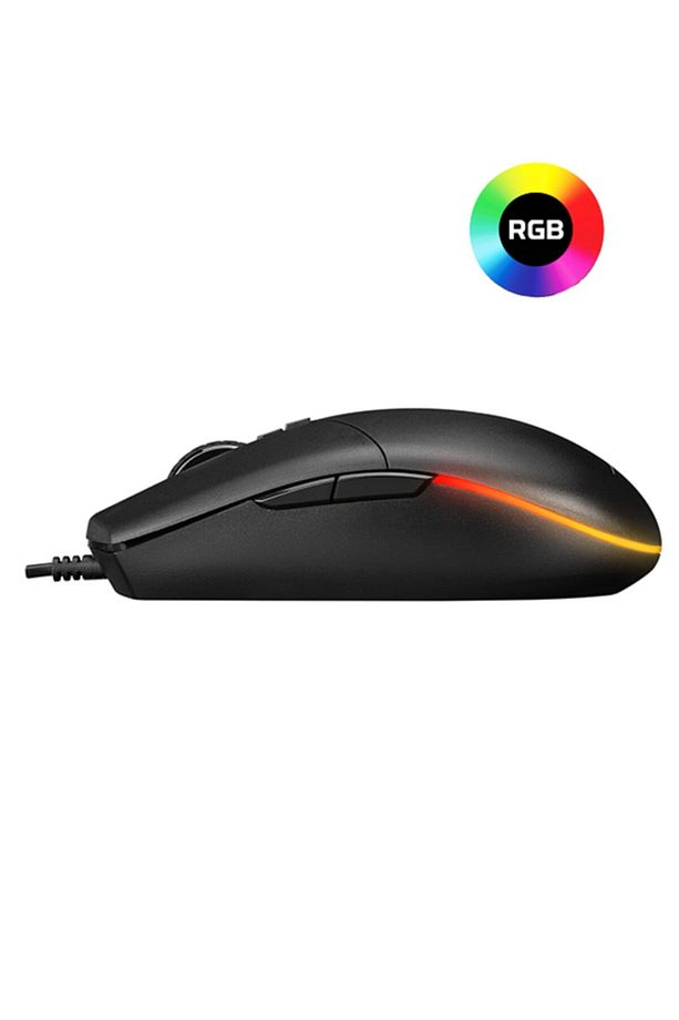 Algc8264 Led Işıklı 3 Renk Gaming Oyuncu Klavye ve Mouse Seti 6400dpi Rgb Mouse - 7